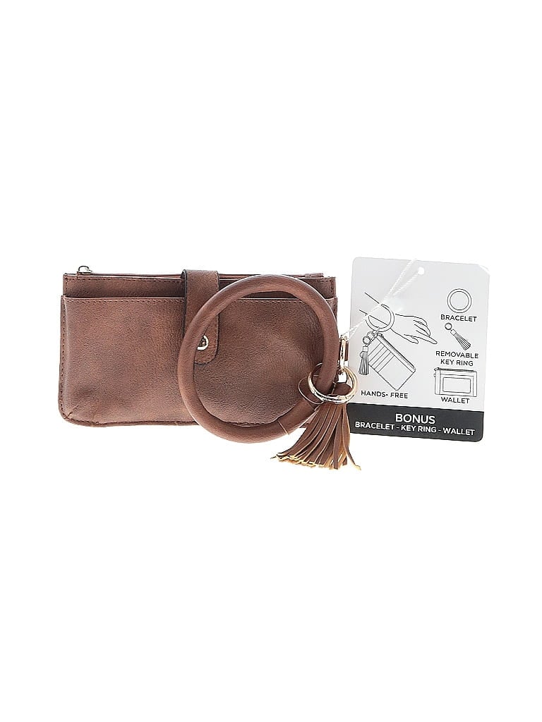 Pre-owned Unbranded Wristlet In Brown