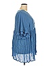 Roaman's 100% Rayon Blue Casual Dress Size 18 - photo 3