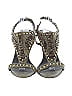 Elizabeth and James Gold Green Heels Size 9 - photo 2
