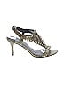 Elizabeth and James Gold Green Heels Size 9 - photo 1
