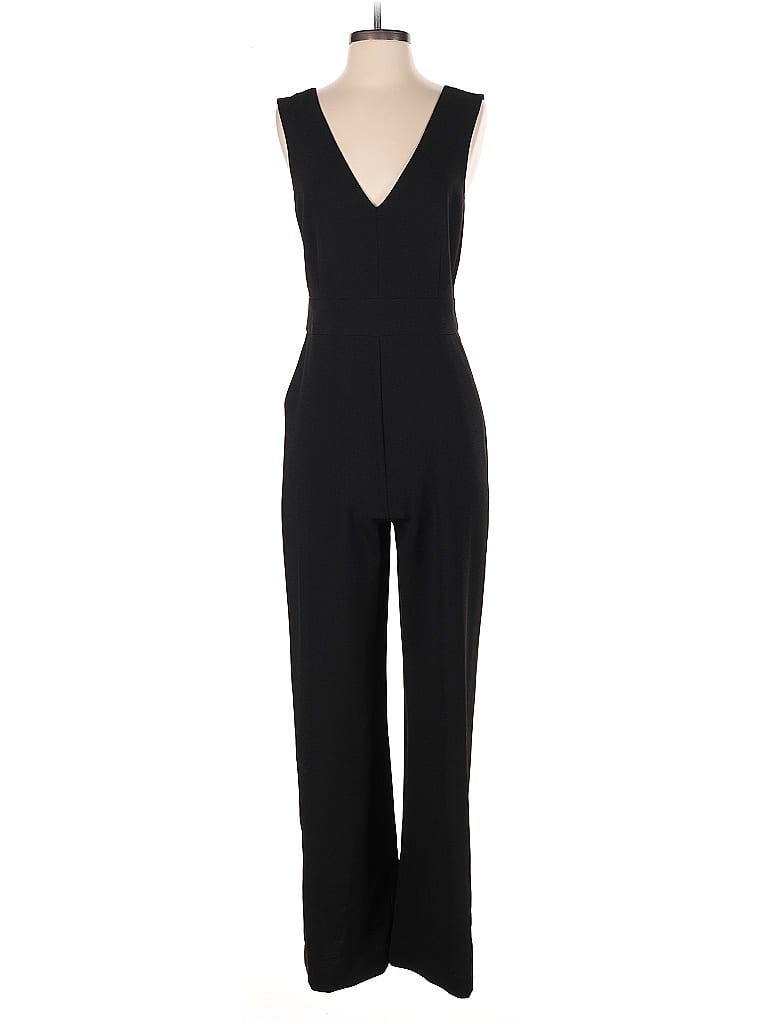 Chelsea28 Solid Black Jumpsuit Size 8 - photo 1