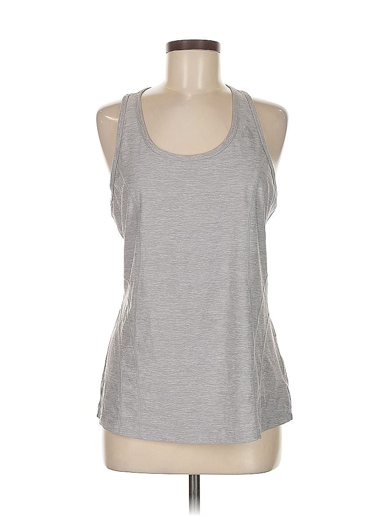 Click to view more detailed imagery on our partner's website Pre-owned Reebok Tank Top Gray Halter Neckline Tops