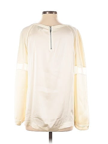 Elizabeth and James Long Sleeve Silk Top (view 2)