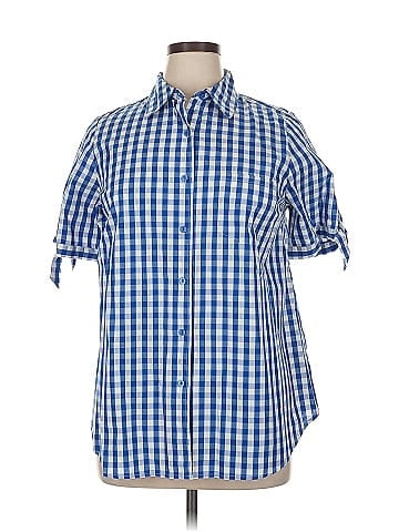 Roaman's Short Sleeve Button-Down Shirt (view 1)