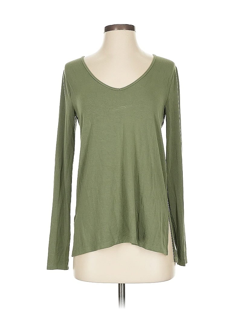 Pre-owned Abercrombie & Fitch Long Sleeve T-shirt In Green