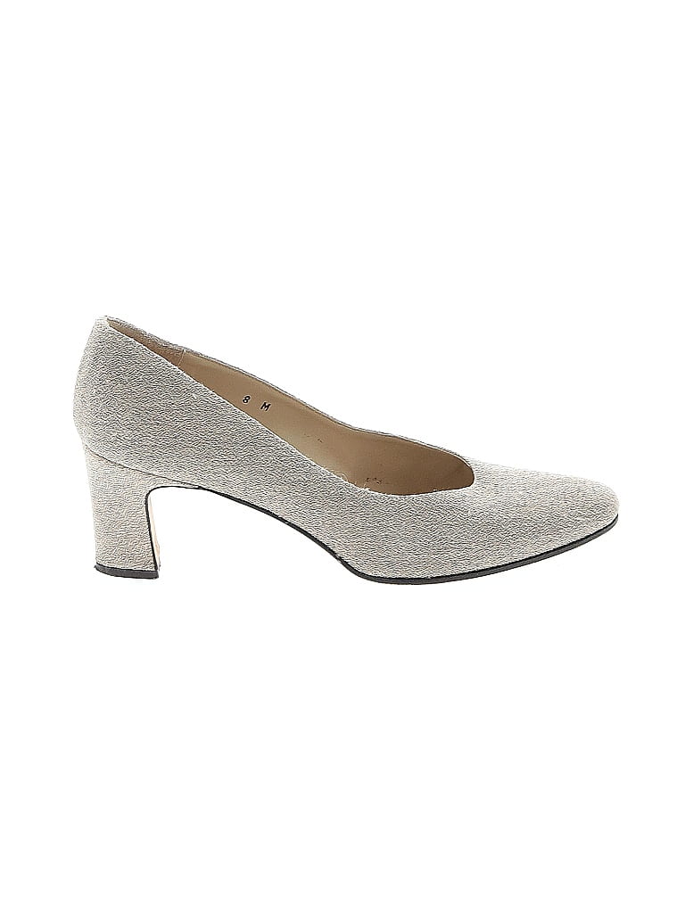 Etienne Aigner Gray Tan Heels Size 8 - photo 1