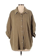 Andree By Unit 3/4 Sleeve Button Down Shirt