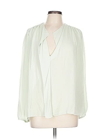 Vince. 3/4 Sleeve Silk Top (view 1)