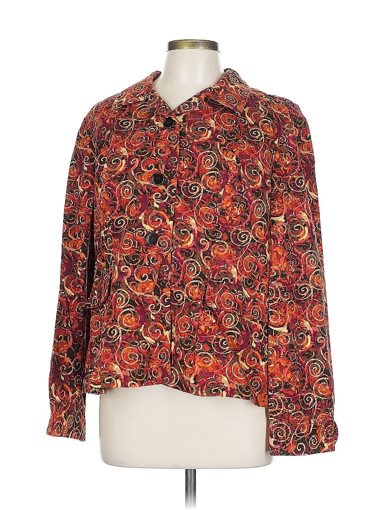 Pre-owned Christopher & Banks Jacket In Red