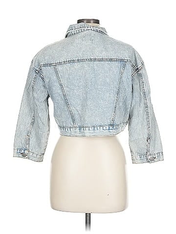 Ci Sono Embellished Blue Denim Jacket Chic (view 2)