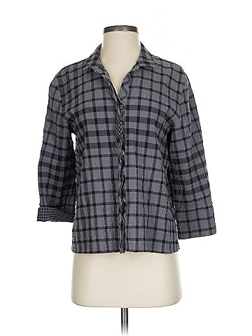 Habitat 3/4 Sleeve Button-Down Shirt (view 1)