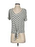 Green Envelope Gray Short Sleeve Top Size S - photo 1