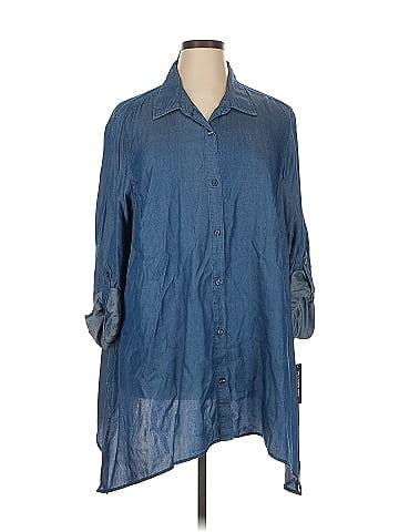 Zac & Rachel 3/4 Sleeve Button-Down Shirt (view 1)