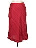 Armani Exchange 100% Silk Chevron-herringbone Red Silk Skirt Size 2 - photo 1
