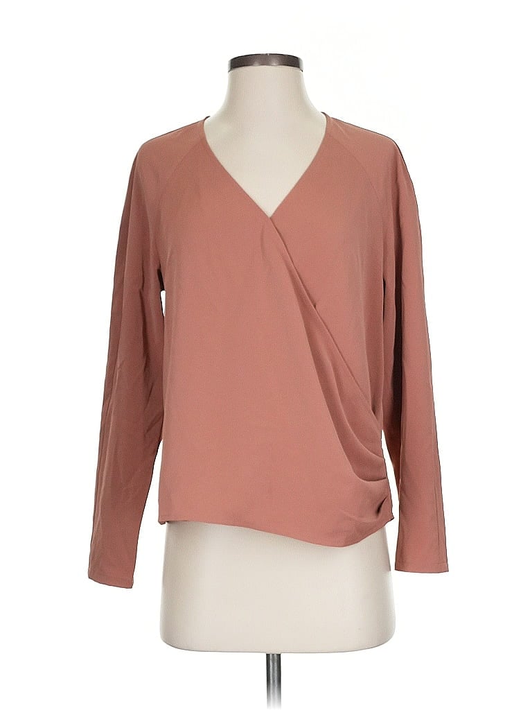 Pre-owned Brass Long Sleeve Blouse In Brown