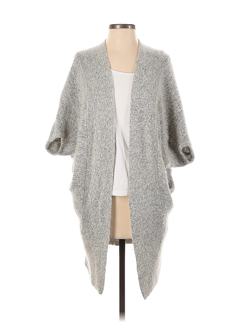 Pre-owned The Group By Babaton Wool Cardigan Sweater In Gray