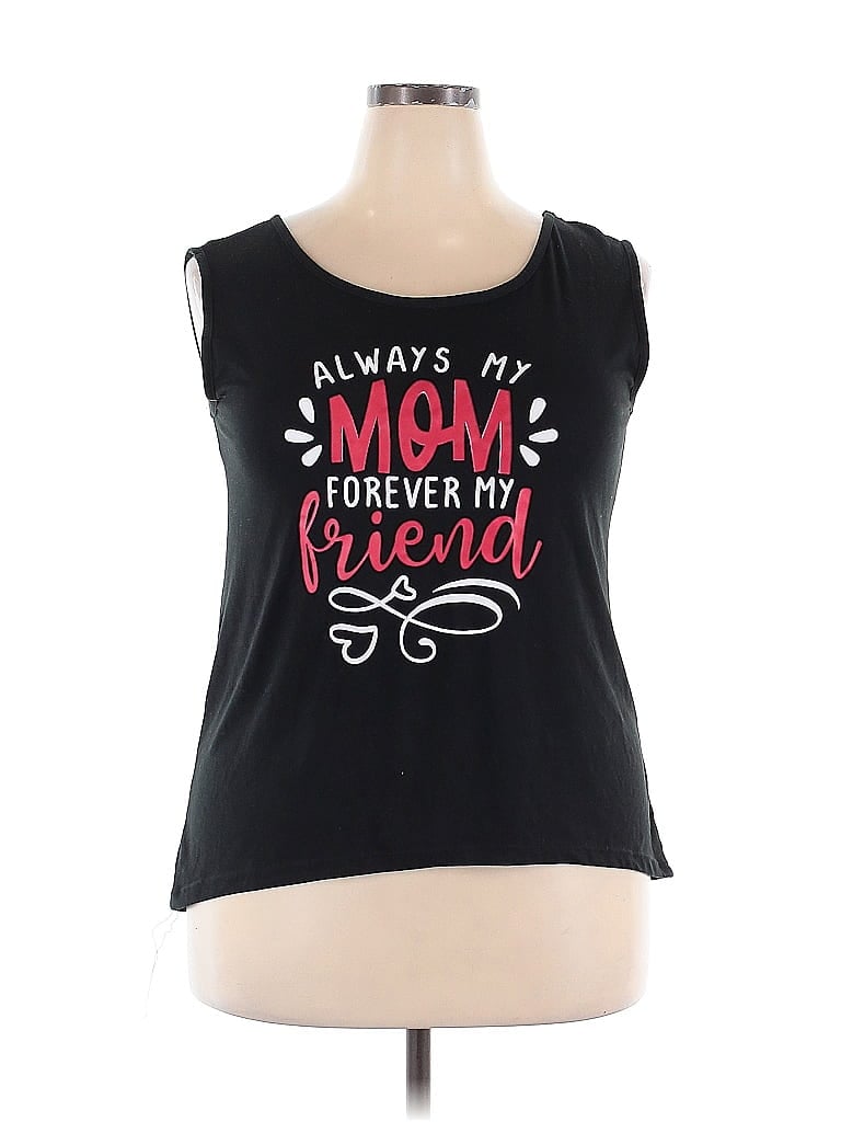 Pre-owned Assorted Brands Sleeveless T-shirt In Black