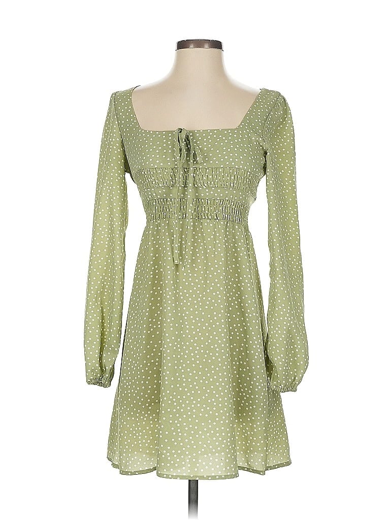 Pre-owned Nasty Gal Inc. Casual Dress In Green