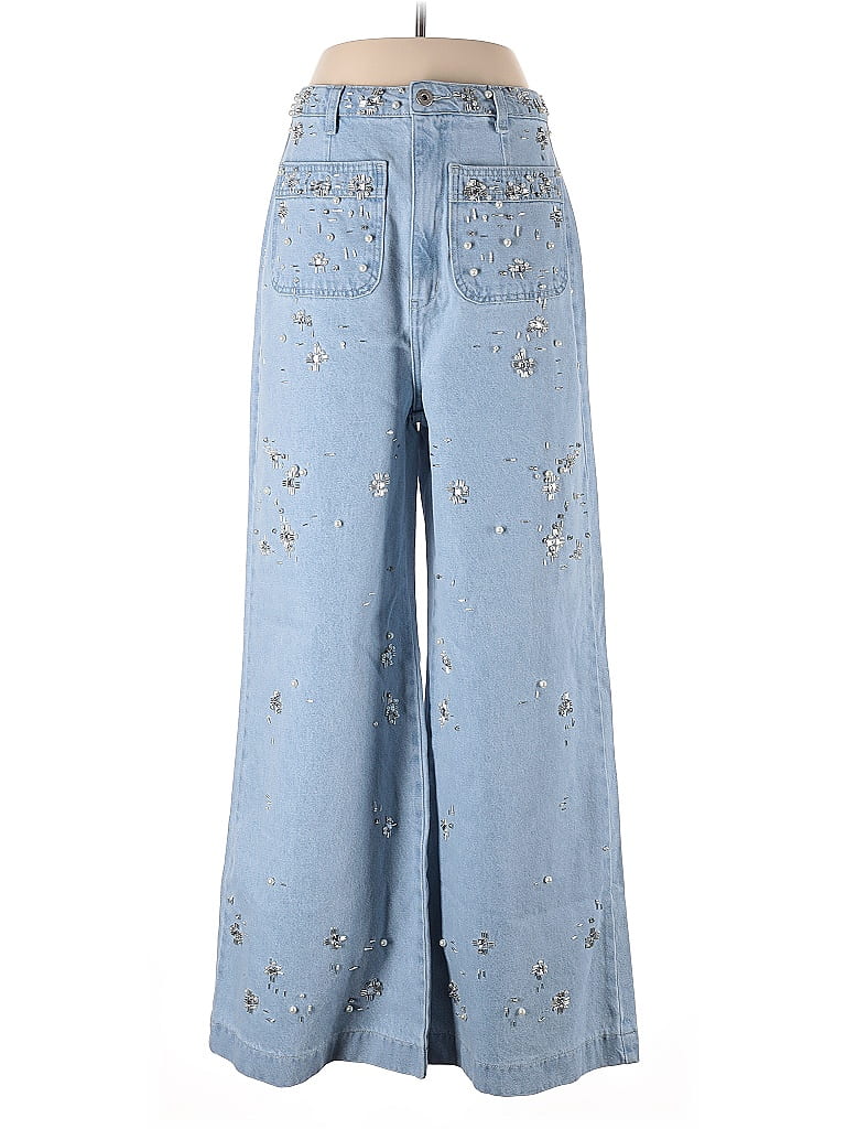 PatBO 100 Cotton Stars Blue Jeans Size 12 45 off ThredUp