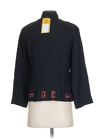 Canvas Backs Black Textured Pullover Shirt (view 2)