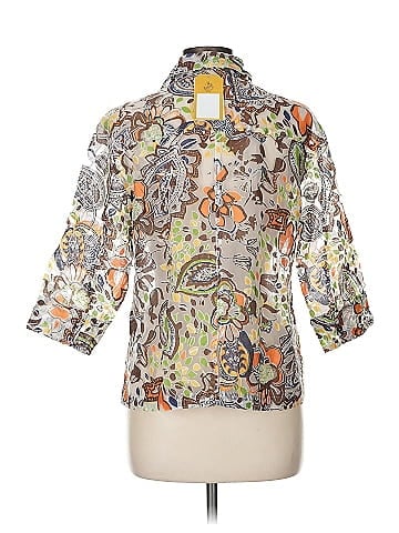 Choices Bohemian Paisley Button-Down Shirt (view 2)