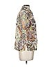 Choices Print Silver Bohemian Paisley Button-Down Shirt Size M - photo 3