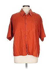 Flax Short Sleeve Button Down Shirt
