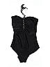Gottex Solid Black One Piece Swimsuit Size 10 - photo 1