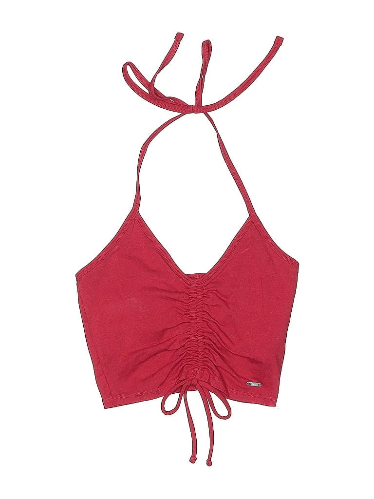 Pre-owned Hollister Swimsuit Top Burgundy Swimwear