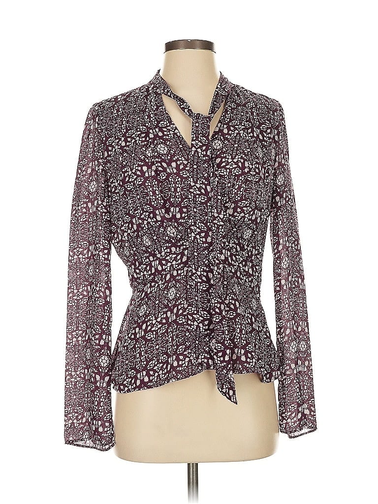 Pre-owned Derek Lam Long Sleeve Blouse In Purple