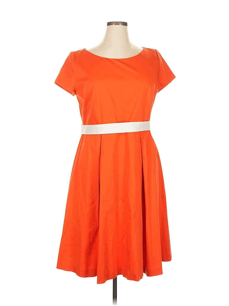 Pre-owned Boss By Hugo Boss Casual Dress In Orange