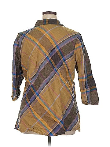 Richard Malcom 3/4 Sleeve Button-Down Shirt (view 2)