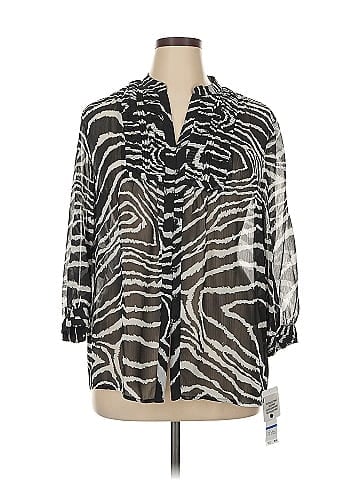 Jones New York Signature 3/4 Sleeve Blouse (view 1)