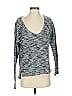 Paige 100% Cotton Gray White Pullover Sweater Size S - photo 1