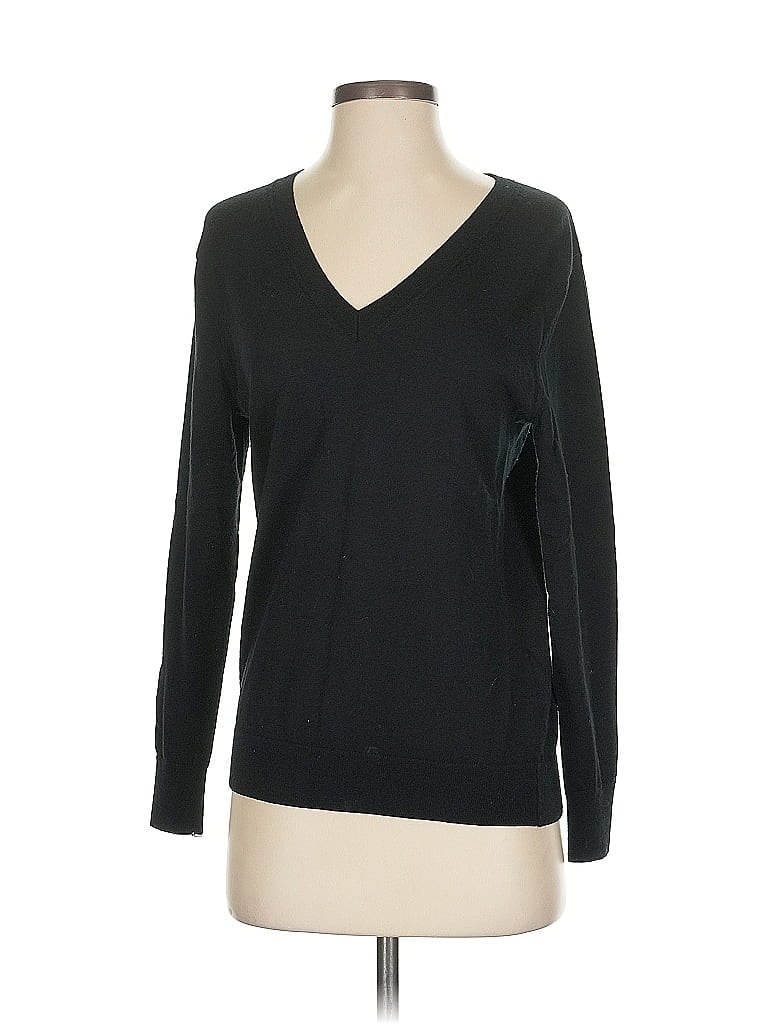 Pre-owned Banana Republic Wool Pullover Sweater In Black