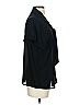 Pleione 100% Polyester Black Short Sleeve Blouse Size XS - photo 4