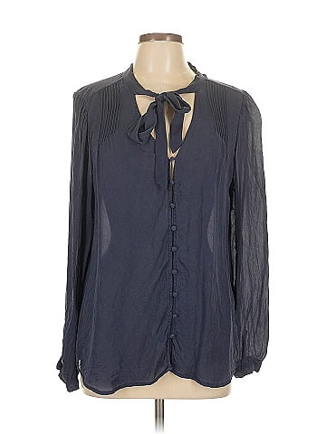Joie Long Sleeve Silk Top (view 1)