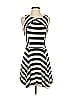 Ella Moss Stripes Ivory Cocktail Dress Size S - photo 1