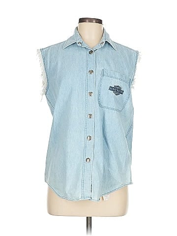 Harley Davidson Sleeveless Button-Down Shirt (view 1)
