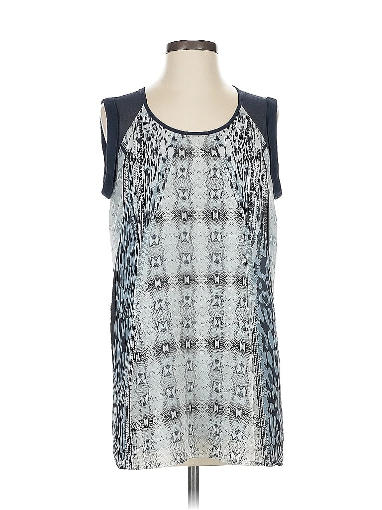 Pre-owned Cabi Sleeveless Blouse In Blue