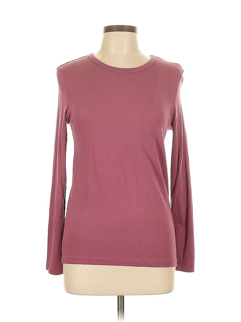 Pre-owned Rachel Zoe Long Sleeve T-shirt In Pink