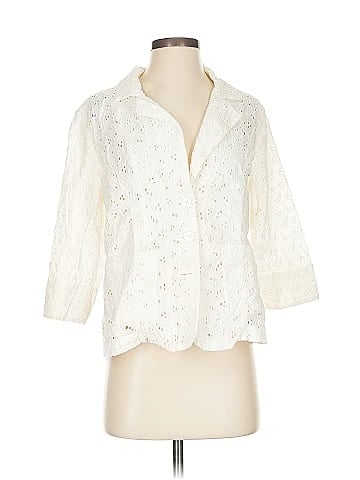BFA Classics White Cotton Broderie Anglaise Blouse (view 1)