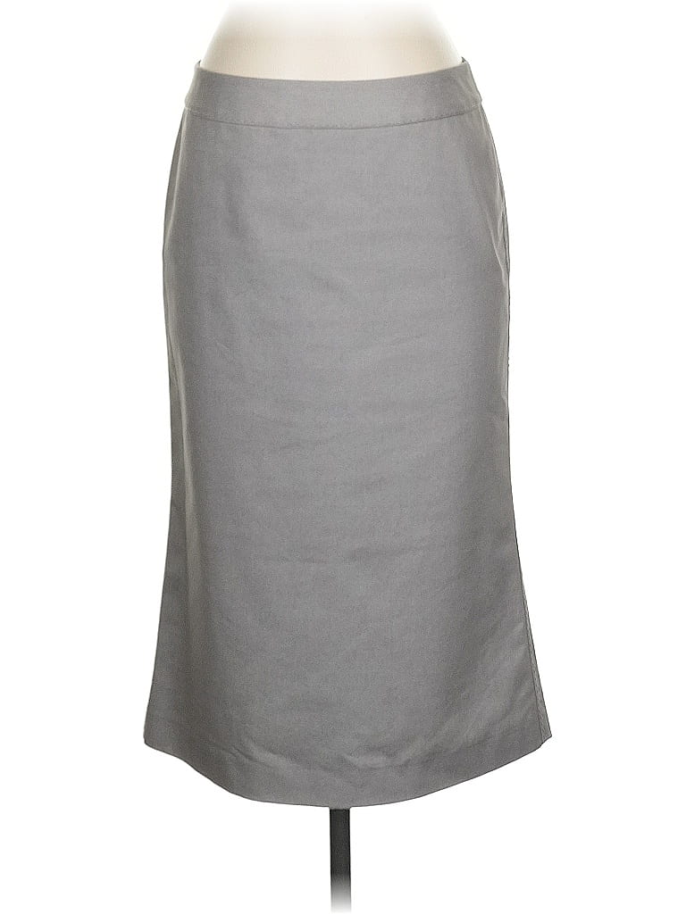 Pre-owned Adrienne Vittadini Casual Skirt In Gray