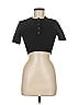 Dissh Black Short Sleeve Top Size 6 - photo 1