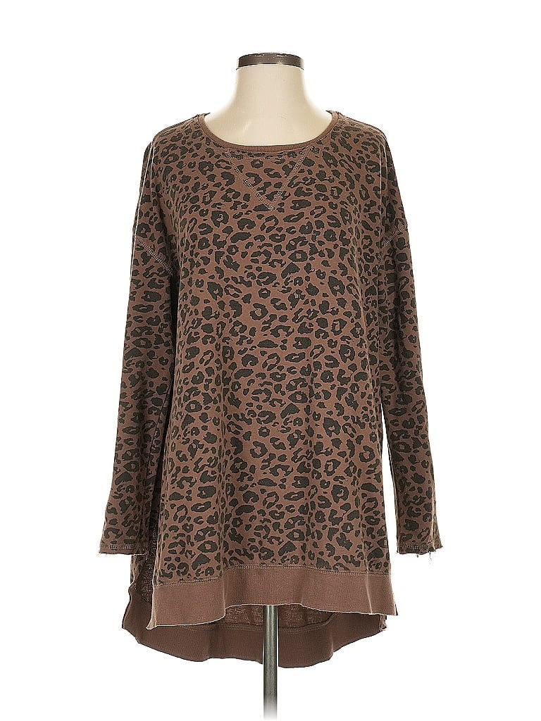 Pre-owned Z Supply Pullover Sweater In Brown