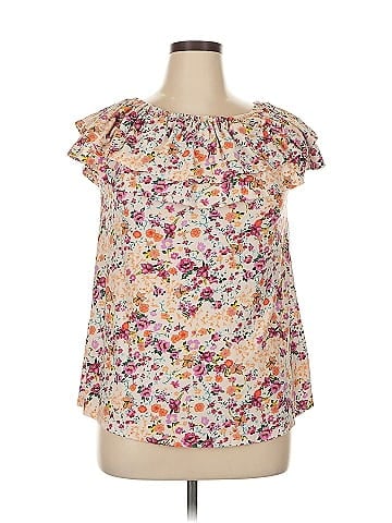 White Birch Short Sleeve Blouse (view 1)