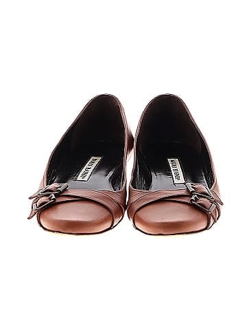Manolo Blahnik Vintage Leather Flats (view 2)