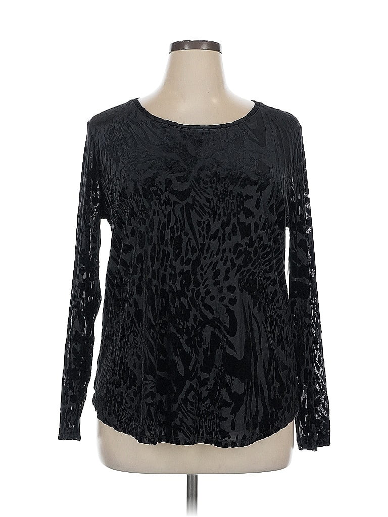 Blouse Takara Femme – Taille XL – Noire – Manches 3/4 – Polyester – Occasion TB