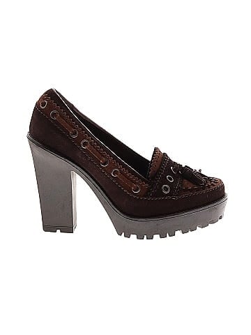 Yves Saint Laurent Vintage Suede Heels (view 1)