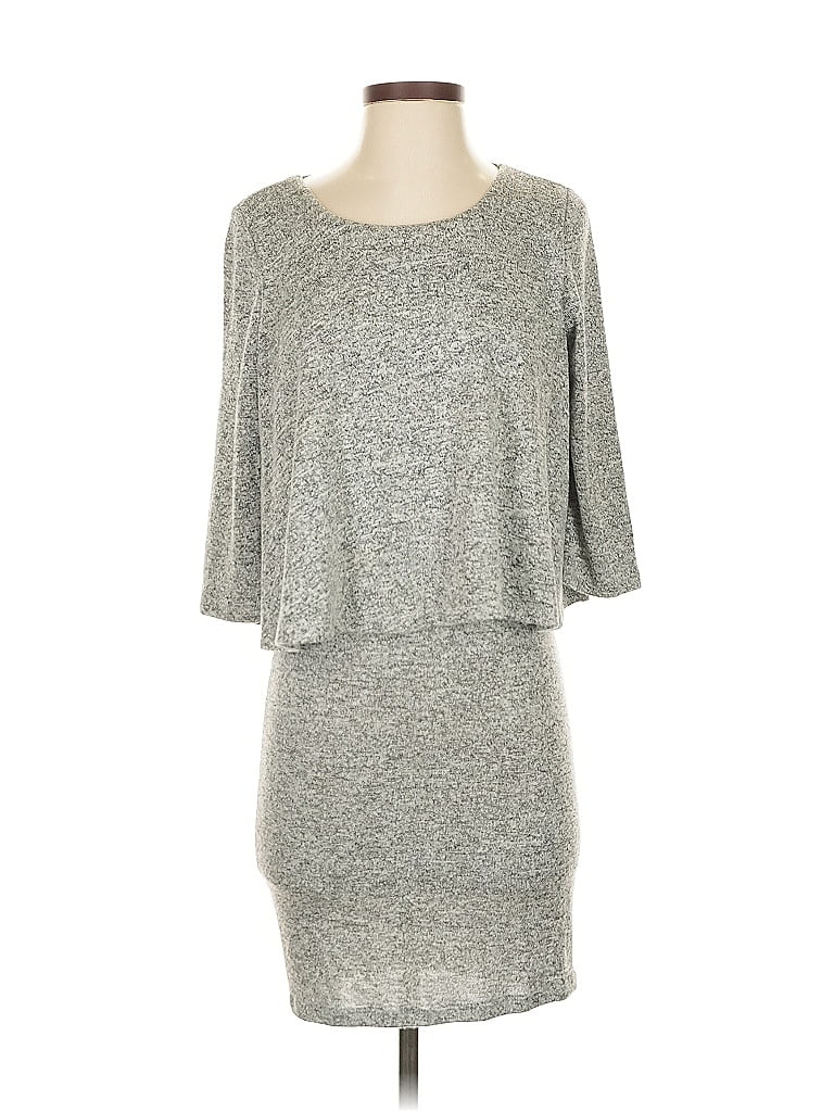 Pre-owned Bar Iii Casual Dress In Silver